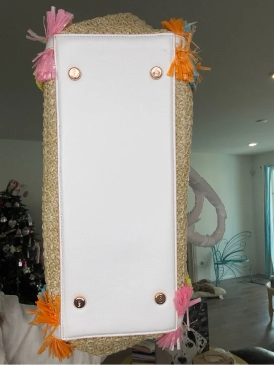 Sophia Webster Taya Raffia Multi-Colored Tote - Picture 14 of 16